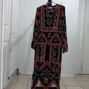 Zara Midi Floral Print Dress- SZ M